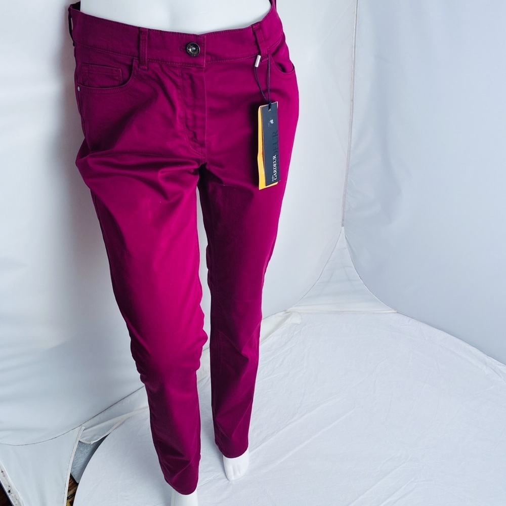 Atelier Gardeur Inga regular fit magenta jeans 8